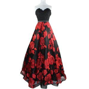 Women's Formal Sweetheart 16 beaded Embroidery Ball Gown Quinceanera prom dress